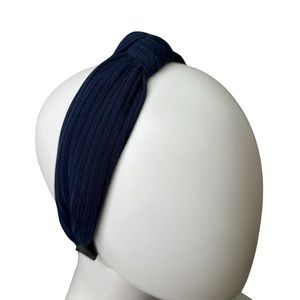 Navy Blue Fabric Knot headband